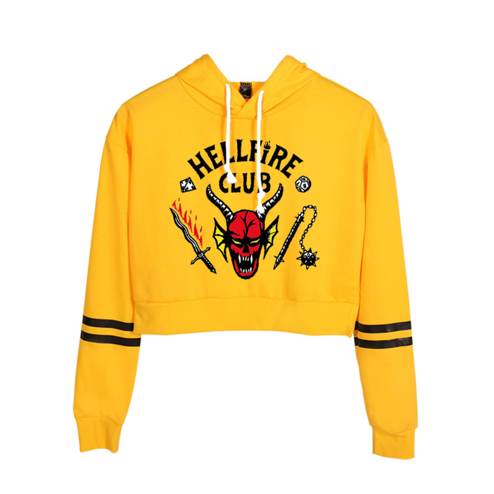 Stranger Things 4 Hellfire Club Crop Top Hoodie Women Harajuku Cropped Sweatshirt Streetwear Hip Hop Long Sleeves Pullover Tops, 005
Stranger Things 4 Hellfire Club Crop Top Hoodie Women Harajuku Cropped Sweatshirt Streetwear Hip Hop Long Sleeves Pullover Tops, 005