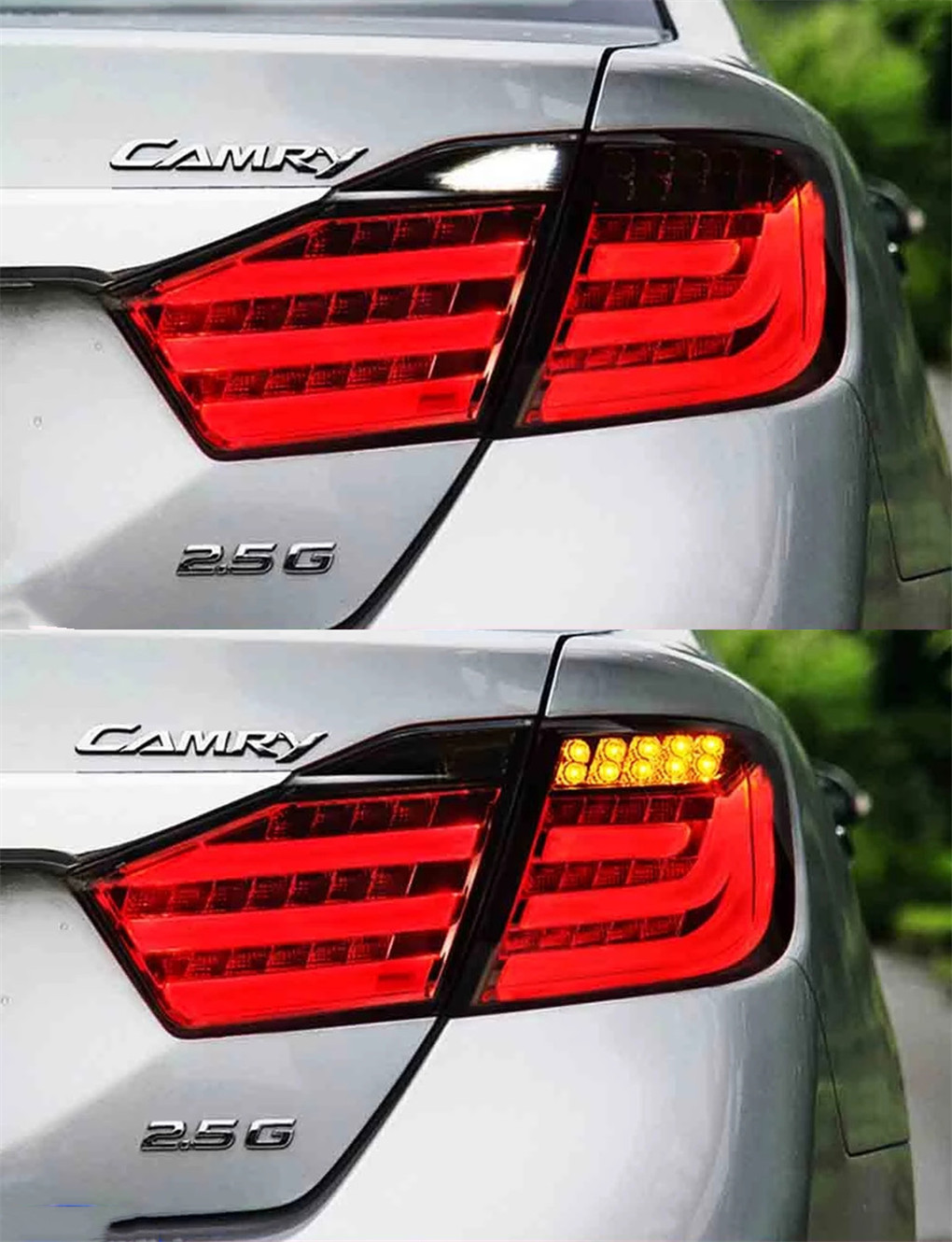 Car Tail Lights For Toyota Camry LED Fog Tail Light 2012-2014 Daytime Running Turn Signal Brake Reverse Lighting Accessories