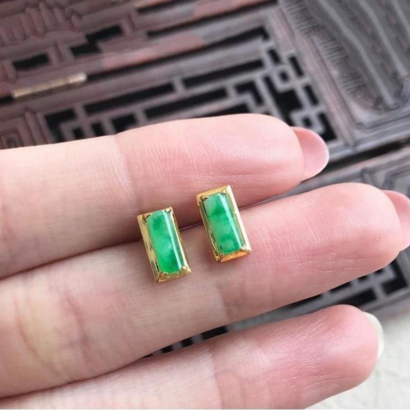Stud Silver Inlaid Green Earrings Natural Chalcedony Strips Creative Chinese Style Charm Party Ladies AccessoriesStud
Stud Silver Inlaid Green Earrings Natural Chalcedony Strips Creative Chinese Style Charm Party Ladies AccessoriesStud