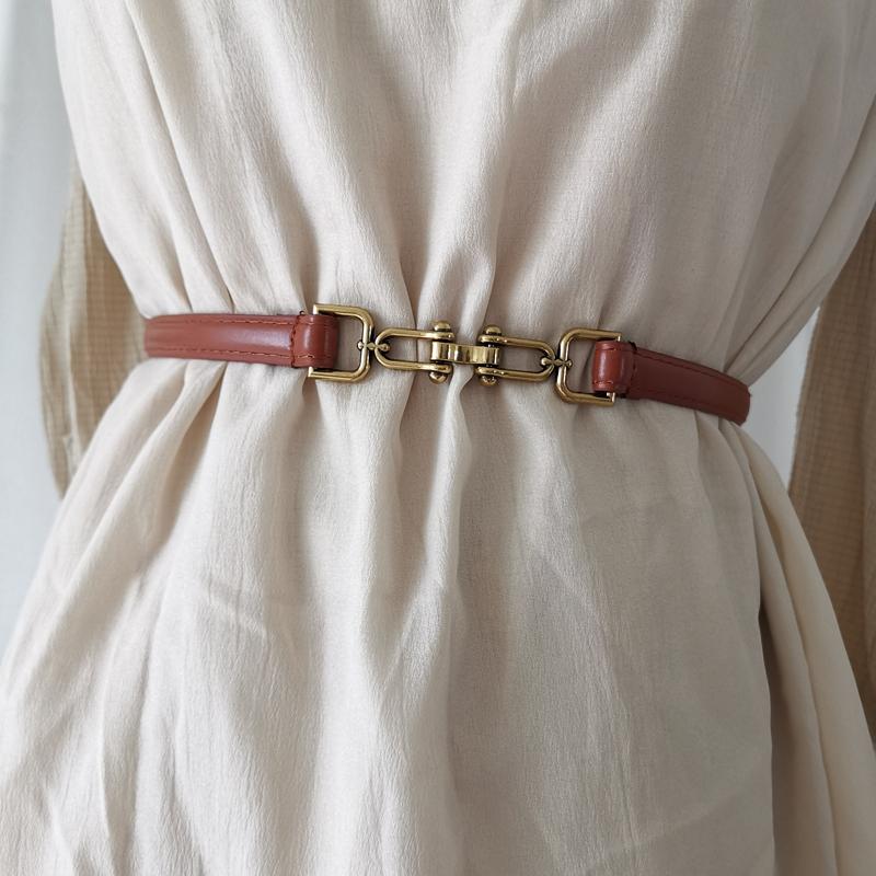Belts Adjust Design Vintage Buckle Faux Leather Women Waistbands Fashion All Match Jean Pant Dress Thin Waist Seal Girl, Black;brown
Belts Adjust Design Vintage Buckle Faux Leather Women Waistbands Fashion All Match Jean Pant Dress Thin Waist Seal Girl, Black;brown