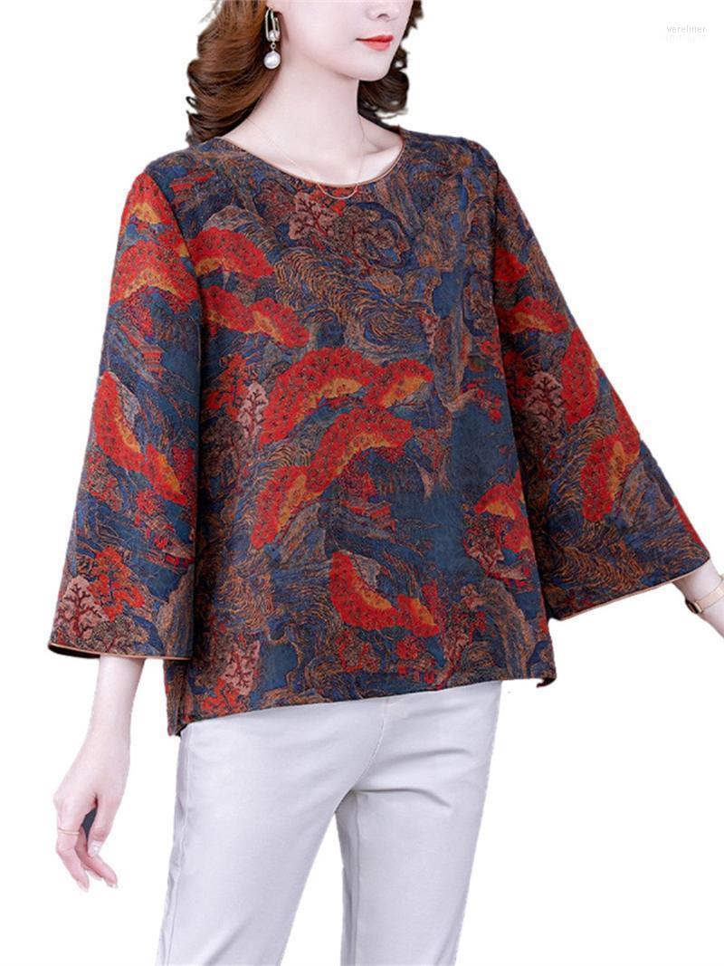 Women's Blouses & Shirts 5XL Loos Women Spring Summer Lady Fashion Casual Half Sleeve O-Neck Collar Silk Printing Blusas Tops CT0426 Vere22, Red
Women's Blouses & Shirts 5XL Loos Women Spring Summer Lady Fashion Casual Half Sleeve O-Neck Collar Silk Printing Blusas Tops CT0426 Vere22, Red