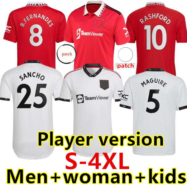 S-4XL 22 23 Manchester SANCHO Soccer Jerseys VARANE BRUNO FERNANDES RASHFORD POGBA United Jersey Kids Man kit Football Shirt TELLES 2022 2023 fans player equipment, 22/23 away player
S-4XL 22 23 Manchester SANCHO Soccer Jerseys VARANE BRUNO FERNANDES RASHFORD POGBA United Jersey Kids Man kit Football Shirt TELLES 2022 2023 fans player equipment, 22/23 away player