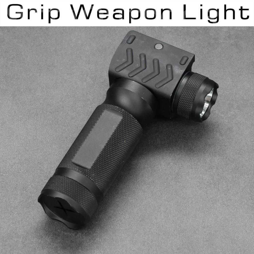 Tactical Fore Grip Light With 20mm Weaver Picatinny Rail Mount For Hunting Airsoft Accessories, Black