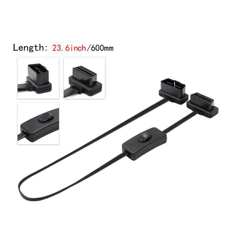 Diagnostic Tools 60cm Flat Noodle 16 Pin Socket OBD OBDII OBD2 16Pin Male To Female Car Scanner Extension Cable 8Core Connector With Switch
Diagnostic Tools 60cm Flat Noodle 16 Pin Socket OBD OBDII OBD2 16Pin Male To Female Car Scanner Extension Cable 8Core Connector With Switch