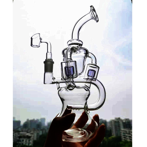 7.8 inchs Beaker Bong Recycler Oil Rigs Smoking Accessories Hookahs Glass WaterPipe Thick Glasses Water Bongs Function Purple Glass With 14mm
7.8 inchs Beaker Bong Recycler Oil Rigs Smoking Accessories Hookahs Glass WaterPipe Thick Glasses Water Bongs Function Purple Glass With 14mm