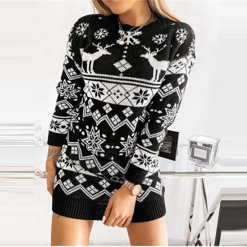 Casual Dresses Women Christmas Knitted Sweater Dress Autumn Vintage Deer O Neck Long Sleeve Elegant Mini Party Vestido Streetwear, 02 gray
Casual Dresses Women Christmas Knitted Sweater Dress Autumn Vintage Deer O Neck Long Sleeve Elegant Mini Party Vestido Streetwear, 02 gray
