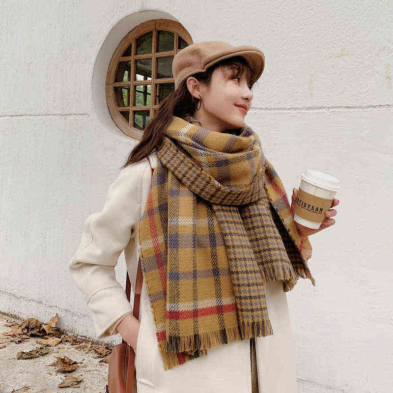 Mingjiebihuo Autumn and winter new double-sided plaid beautiful cute scarf warm fashion high quality outdoor trend tassel shawl T220727
Mingjiebihuo Autumn and winter new double-sided plaid beautiful cute scarf warm fashion high quality outdoor trend tassel shawl T220727