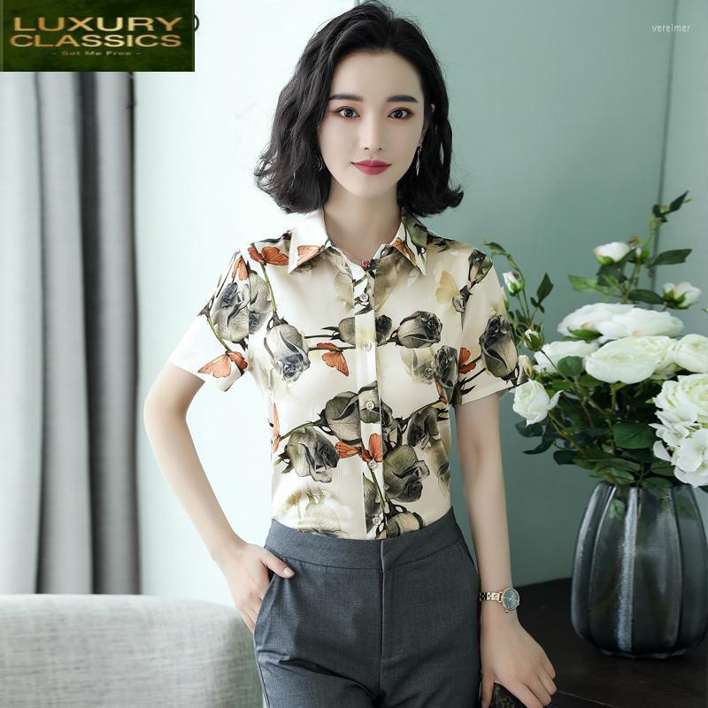 Women's Blouses & Shirts And Womens Tops Summer Short Sleeve Blouse Plus Size Real Silk Korean Fashion Clothing Blusas 2022 LWL1575Women's V, Black
Women's Blouses & Shirts And Womens Tops Summer Short Sleeve Blouse Plus Size Real Silk Korean Fashion Clothing Blusas 2022 LWL1575Women's V, Black