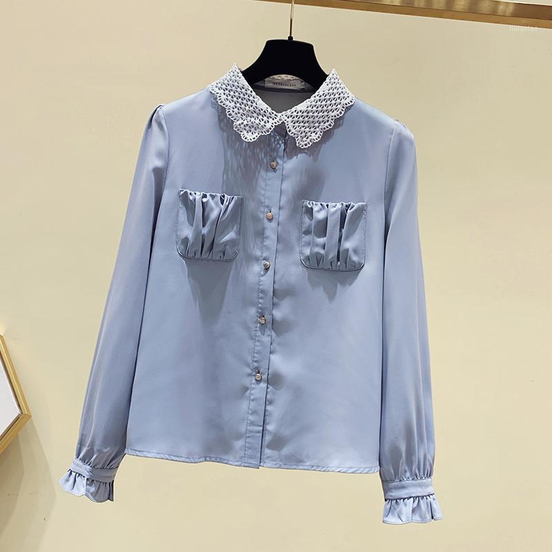 Elegant Work Wear Blouse Blue Shirt Women Ladies Office Shirts Casual Cotton With Pockets Fashion Blusas Femininas Women' Blouses, Blue blouse
Elegant Work Wear Blouse Blue Shirt Women Ladies Office Shirts Casual Cotton With Pockets Fashion Blusas Femininas Women' Blouses, Blue blouse