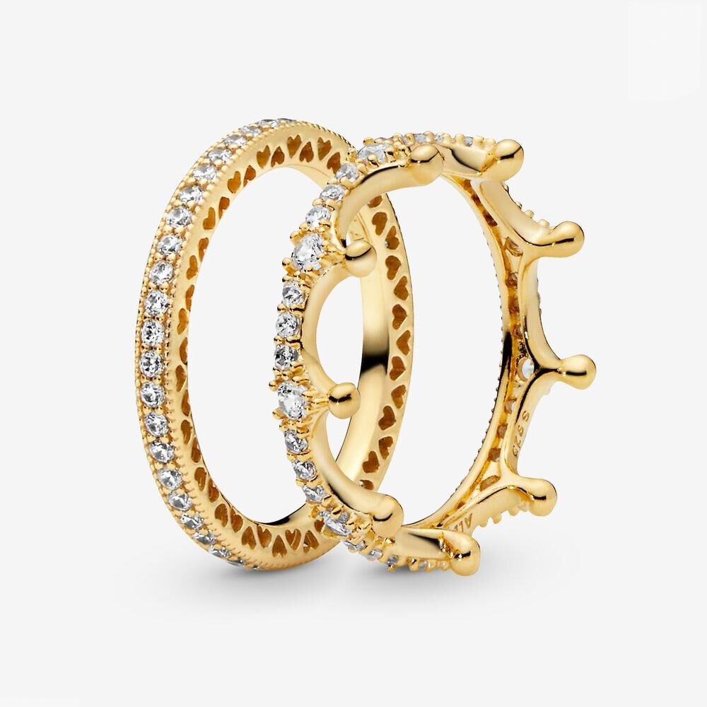 100% 925 Sterling Silver Sparkling Queen Crown Stacking Ring Set For Women Wedding Rings Fashion Jewelry Accessories
100% 925 Sterling Silver Sparkling Queen Crown Stacking Ring Set For Women Wedding Rings Fashion Jewelry Accessories