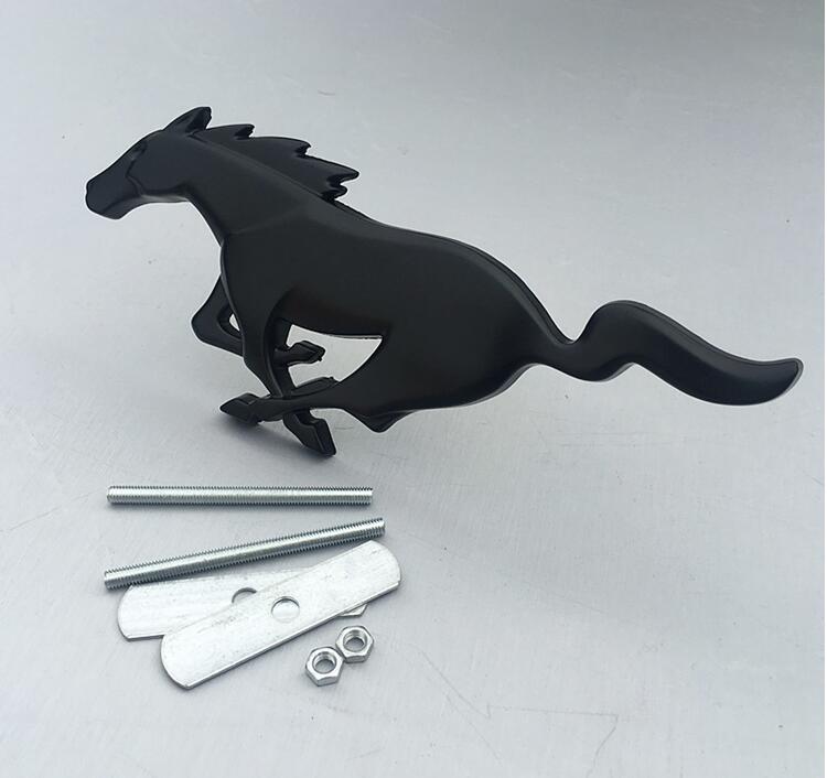 3D Horse Logo Metal Car Auto Front Hood Grille Emblem Car Sticker For Ford Universal