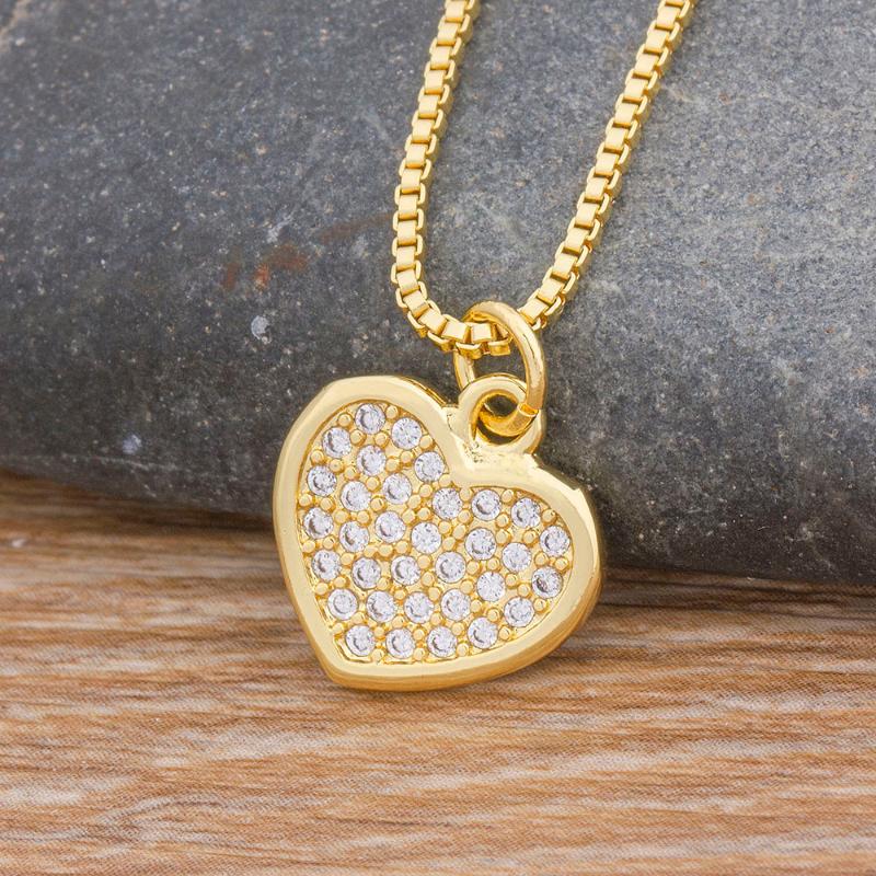 Pendant Necklaces Fashion Romantic Heart Necklace Gold Color Long Chain Copper Cubic Zircon Charm Party Wedding Gift Jewelry For WomenPendan
Pendant Necklaces Fashion Romantic Heart Necklace Gold Color Long Chain Copper Cubic Zircon Charm Party Wedding Gift Jewelry For WomenPendan