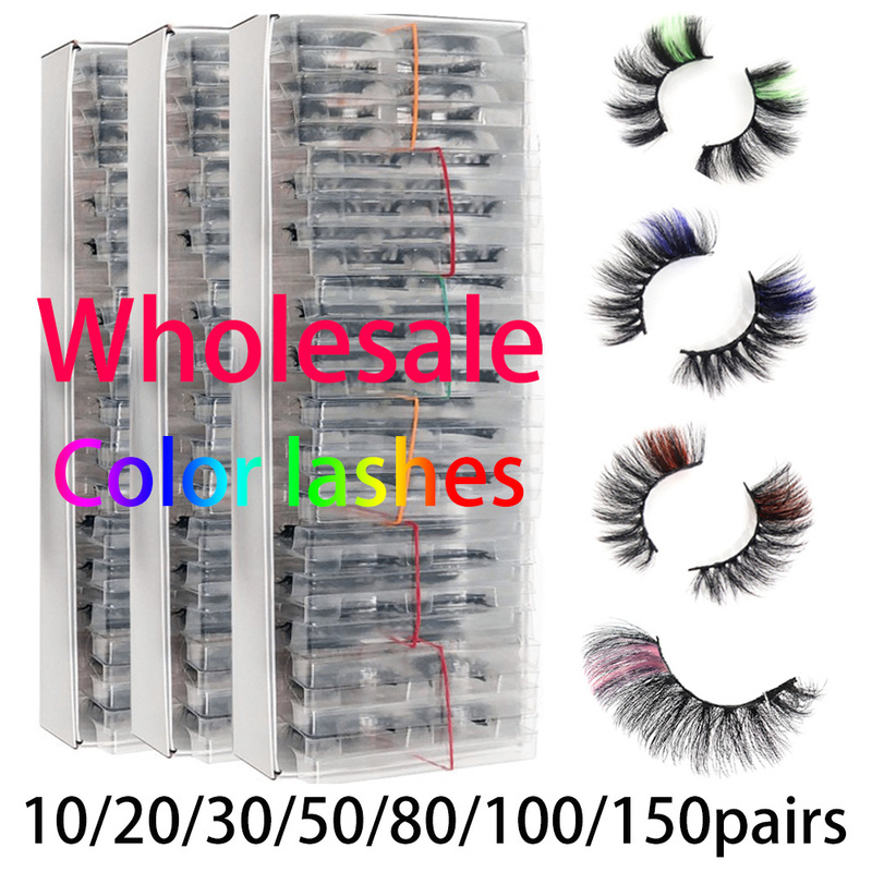 Mink Color Eyelash Wholesale 5/10/50/100/200pairs Colored Lashes 3D Mink White Red Vendors Fake Lashes In Bulk Cilios Makeup 220616
Mink Color Eyelash Wholesale 5/10/50/100/200pairs Colored Lashes 3D Mink White Red Vendors Fake Lashes In Bulk Cilios Makeup 220616