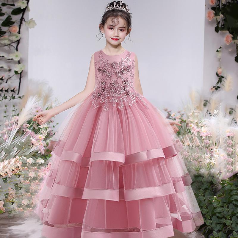Girl's Dresses Summer Pageant Pink Flower Princess Dress Elegant Kids Clothes For Girls Children Party Wedding 10 12 YearGirl's, Champagne
Girl's Dresses Summer Pageant Pink Flower Princess Dress Elegant Kids Clothes For Girls Children Party Wedding 10 12 YearGirl's, Champagne