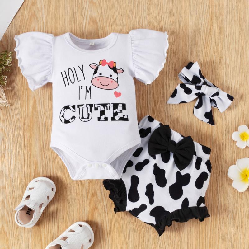 Clothing Sets Baby Girls Letter Print Fashion Short Sleeve Round Neck Bodysuit Romper Tops Shorts Pants Headband 3PCS Clothes SetClothing, Black
Clothing Sets Baby Girls Letter Print Fashion Short Sleeve Round Neck Bodysuit Romper Tops Shorts Pants Headband 3PCS Clothes SetClothing, Black