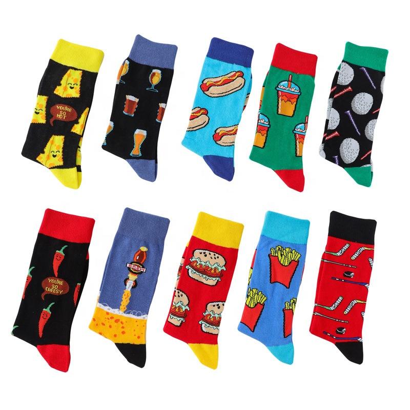 Men's Socks Funny Happy Food Beer Golf Cartoon Jacquard 70 Cotton Men Wholesale Funky, Black
Men's Socks Funny Happy Food Beer Golf Cartoon Jacquard 70 Cotton Men Wholesale Funky, Black