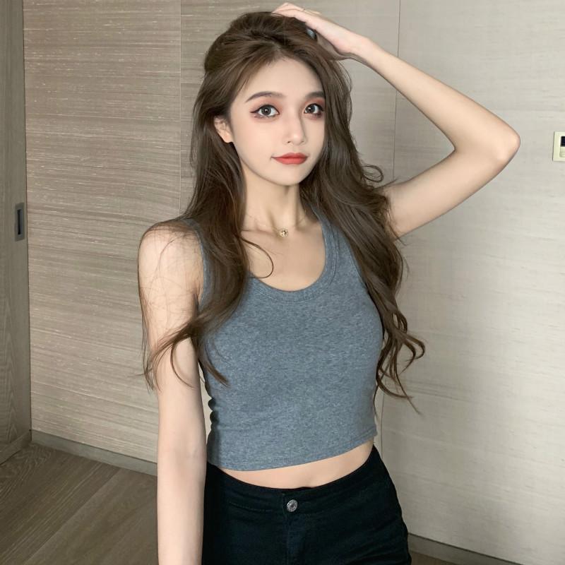 Women's Tanks & Camis Tank Tops Sexy Crop Vest Solid Harajuku Korean Female Off Shoulder Black White Gray Summer Women For
Women's Tanks & Camis Tank Tops Sexy Crop Vest Solid Harajuku Korean Female Off Shoulder Black White Gray Summer Women For