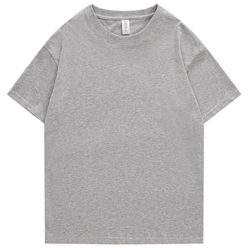 Men's T-Shirts 240G Xs-4Xl Men Male Summer Casual Tshirts Short Drop Shoulder Cotton Basic Plain Solid Tee Shirts Women Plus Sizem