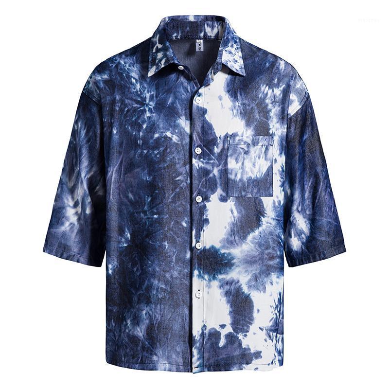 Men's Casual Shirts Summer Fashion Short Sleeve Shirt Male Floral Printed Beach Hawaiian, Dark blue
Men's Casual Shirts Summer Fashion Short Sleeve Shirt Male Floral Printed Beach Hawaiian, Dark blue