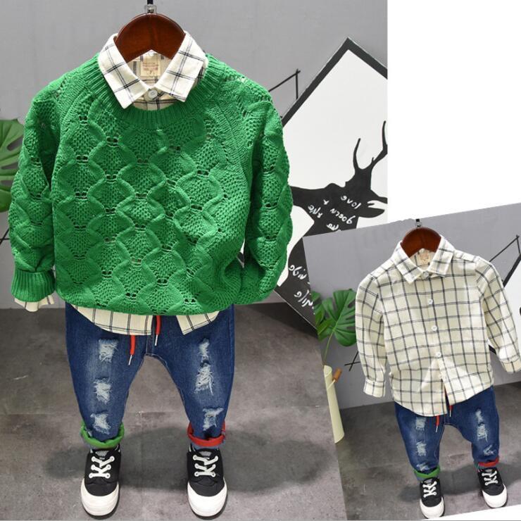 Clothing Sets Spring Autumn Children Suit Toddler Kids Knit Sweaters, Shirts And Jeans 3pcs Outfit Set Clothes Casual Sport Suits, 3pcs set
Clothing Sets Spring Autumn Children Suit Toddler Kids Knit Sweaters, Shirts And Jeans 3pcs Outfit Set Clothes Casual Sport Suits, 3pcs set