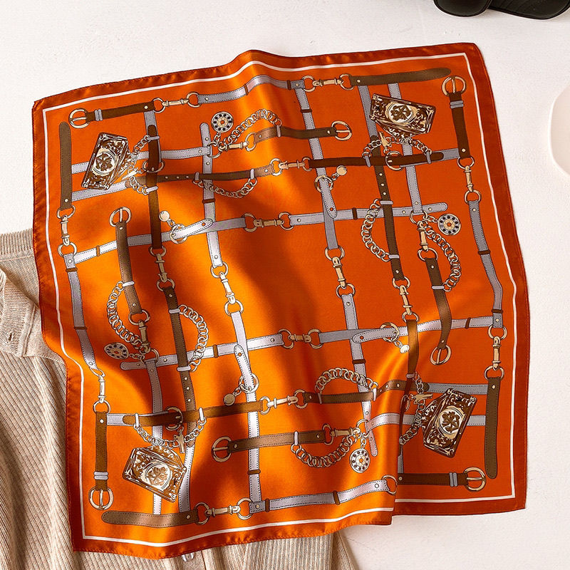 Scarves Women's Silk Satin Hair Scarves Fashion Square Printed Headscarf Professional Accessories Designer Scarf
Scarves Women's Silk Satin Hair Scarves Fashion Square Printed Headscarf Professional Accessories Designer Scarf