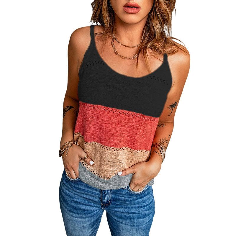 Women' T-Shirt Spring/Summer Fashion Women' Sexy Knitted Beach Loose Casual Camisole Of European And American Style SJ246Women
Women' T-Shirt Spring/Summer Fashion Women' Sexy Knitted Beach Loose Casual Camisole Of European And American Style SJ246Women