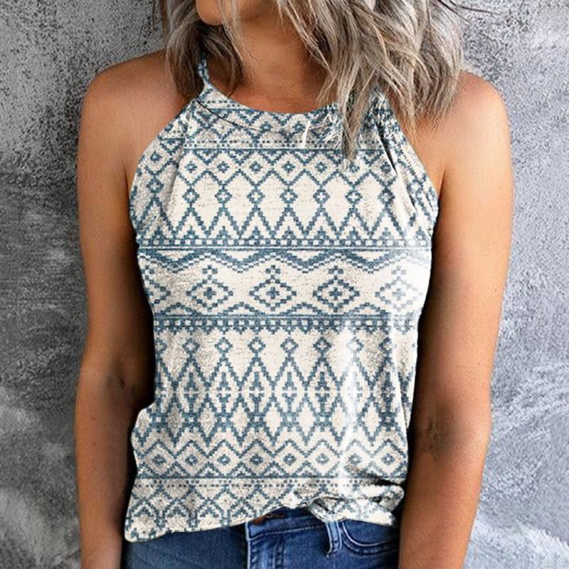 Women' Tanks & Camis Womens Aztec Print Summer Slim Fit O Neck Halter T-shirt Top Vests Sleeveless Blouse Roupas Femininas Debardeur Femmes, Blue
Women' Tanks & Camis Womens Aztec Print Summer Slim Fit O Neck Halter T-shirt Top Vests Sleeveless Blouse Roupas Femininas Debardeur Femmes, Blue
