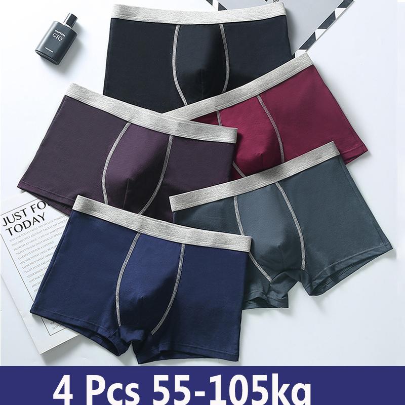Underpants Panties For Man Boxer Shorts Plus Size Men's Underwear Cotton Solid Color Breathable Calcinhas Boxers Hombre Culotte Homme 4 Pcs, 4 gray
Underpants Panties For Man Boxer Shorts Plus Size Men's Underwear Cotton Solid Color Breathable Calcinhas Boxers Hombre Culotte Homme 4 Pcs, 4 gray