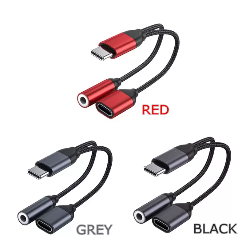 2 in 1 Charger And Audio Type C Cables Earphone Headphones Jack Adapter Connector Cable 3.5mm Aux Headphone For Android Phones
2 in 1 Charger And Audio Type C Cables Earphone Headphones Jack Adapter Connector Cable 3.5mm Aux Headphone For Android Phones