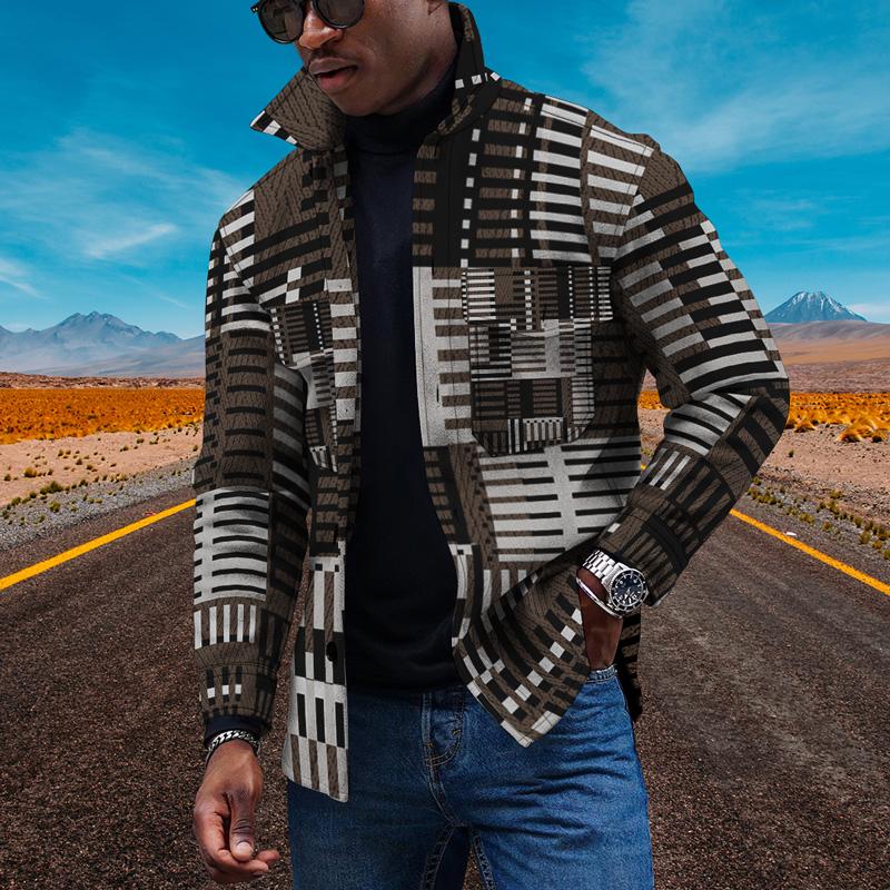 Men's Jackets Spring And Summer Striped Series 3d Digital Printing Lapel Jacket Fashion Trend Men's Button Short Punk WindbreakerMen's, Ttb40-447
Men's Jackets Spring And Summer Striped Series 3d Digital Printing Lapel Jacket Fashion Trend Men's Button Short Punk WindbreakerMen's, Ttb40-447
