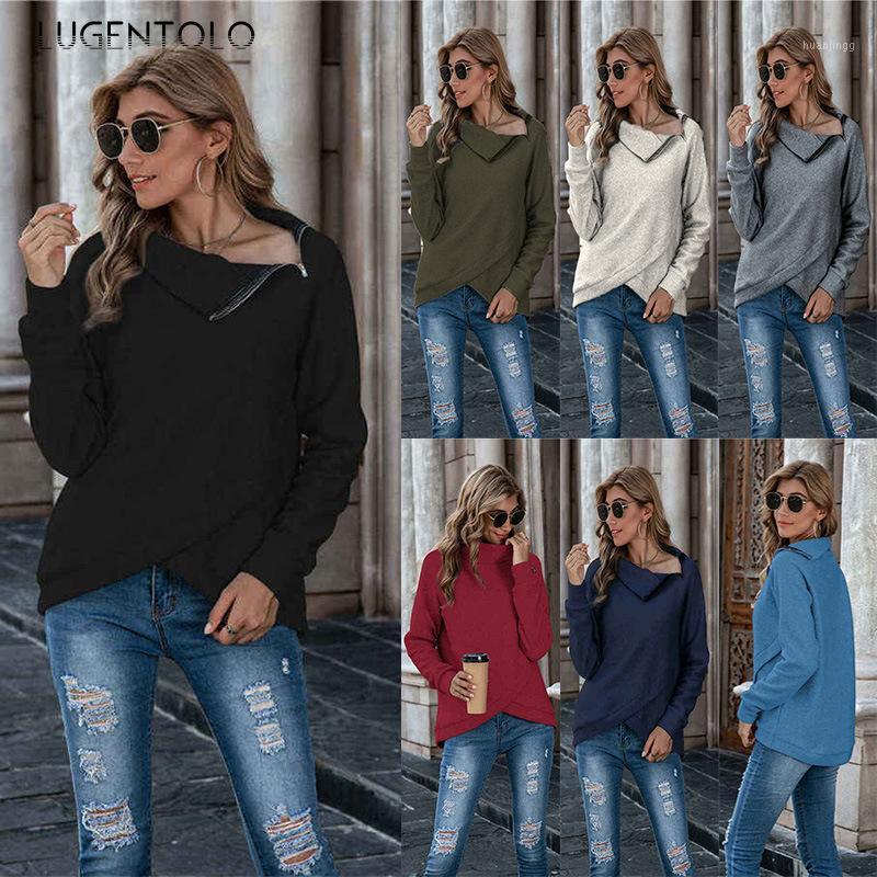 Lugentolo Women Sweatshirt Autumn Top Solid High Collar Zipper Long Sleeve Tops Women' Casual Simple Sweatshirts Hoodies, Black
Lugentolo Women Sweatshirt Autumn Top Solid High Collar Zipper Long Sleeve Tops Women' Casual Simple Sweatshirts Hoodies, Black