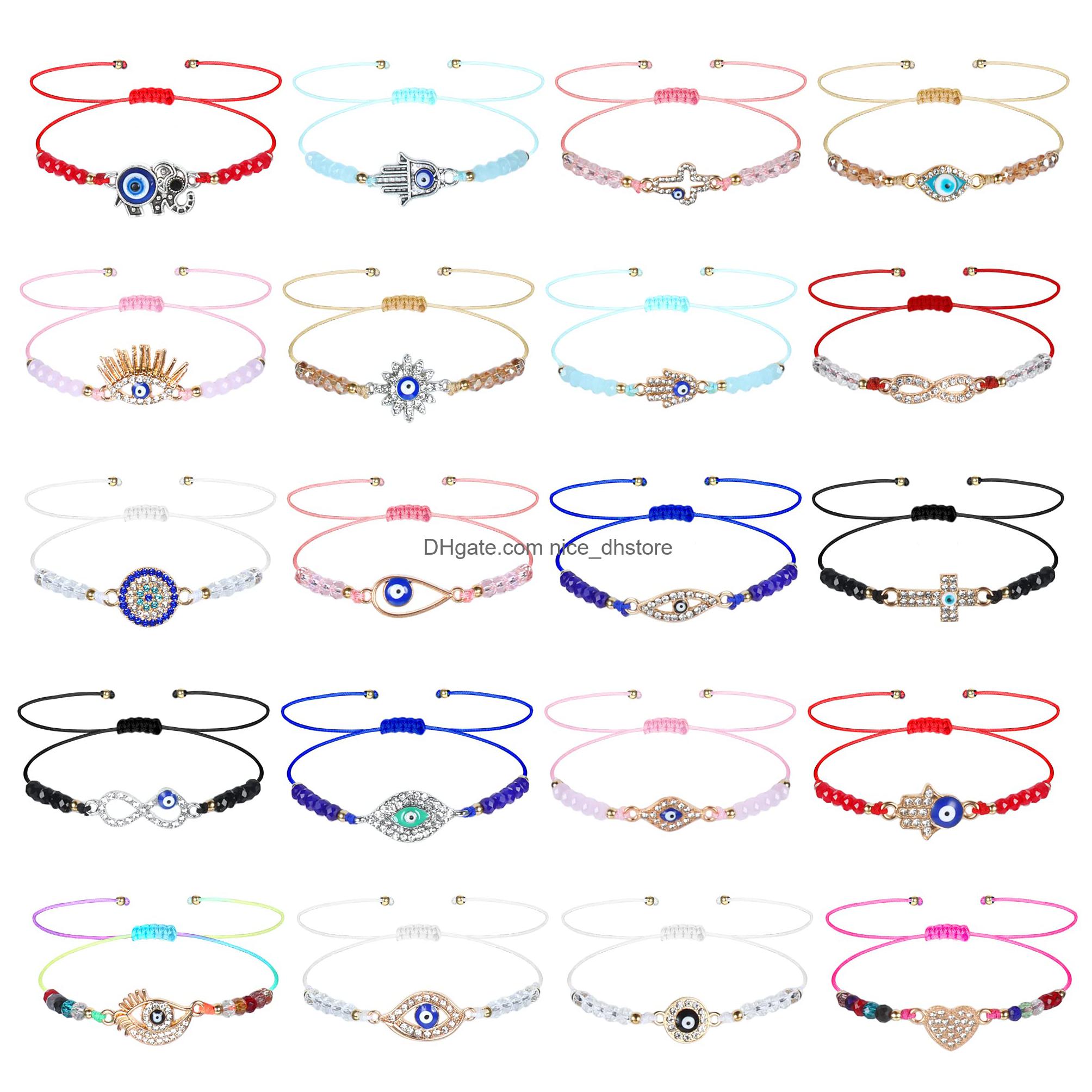Link Chain Finrezio Evil Eye Bracelet For Women Colorf Bead Braided Rope Adjustable Mal De Ojo Bracelets Lucky Anklet Protection Jewe dhTss
Link Chain Finrezio Evil Eye Bracelet For Women Colorf Bead Braided Rope Adjustable Mal De Ojo Bracelets Lucky Anklet Protection Jewe dhTss