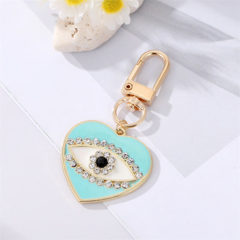 Colorful Enamel Evil Eye Keychains Car Bag Decorate Key Chain