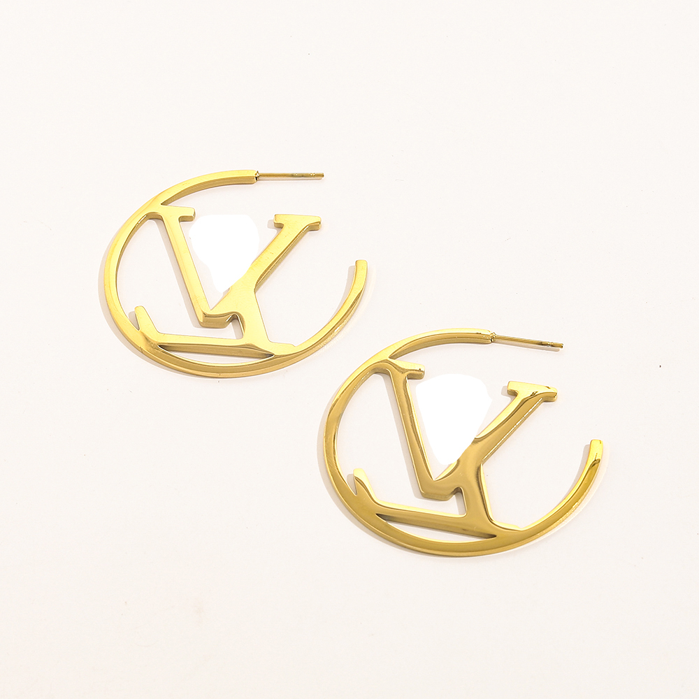 18K Gold Plated 100% Stainless Steel Stud Earrings Fashion Womens Hollow Geometric Brand Desigenr Letter Crystal Rhinestone Pearl Earring Womens Wedding Jewelry
18K Gold Plated 100% Stainless Steel Stud Earrings Fashion Womens Hollow Geometric Brand Desigenr Letter Crystal Rhinestone Pearl Earring Womens Wedding Jewelry
