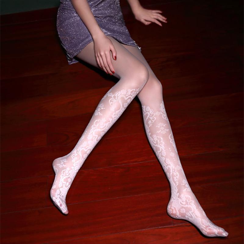 Socks & Hosiery Black White Lace Jacquard Stockings Lolita Floral Patchwork Tights Women Sexy Transparent Lingerie Letter Tattoo PantyhoseSo
Socks & Hosiery Black White Lace Jacquard Stockings Lolita Floral Patchwork Tights Women Sexy Transparent Lingerie Letter Tattoo PantyhoseSo