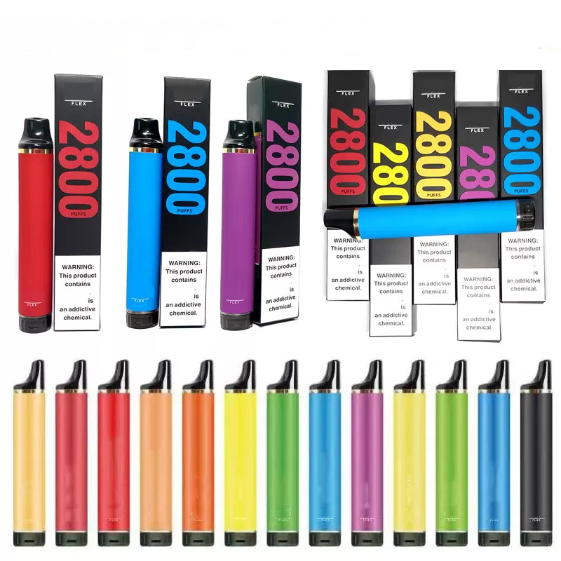 NEW Puff Flex 2800 Hits 2% 5% puff 2800 sigarette disposable Vape E Cigarette pods device kits 850mah battery pre-filled 8ml vaporizer vaper desechable
NEW Puff Flex 2800 Hits 2% 5% puff 2800 sigarette disposable Vape E Cigarette pods device kits 850mah battery pre-filled 8ml vaporizer vaper desechable