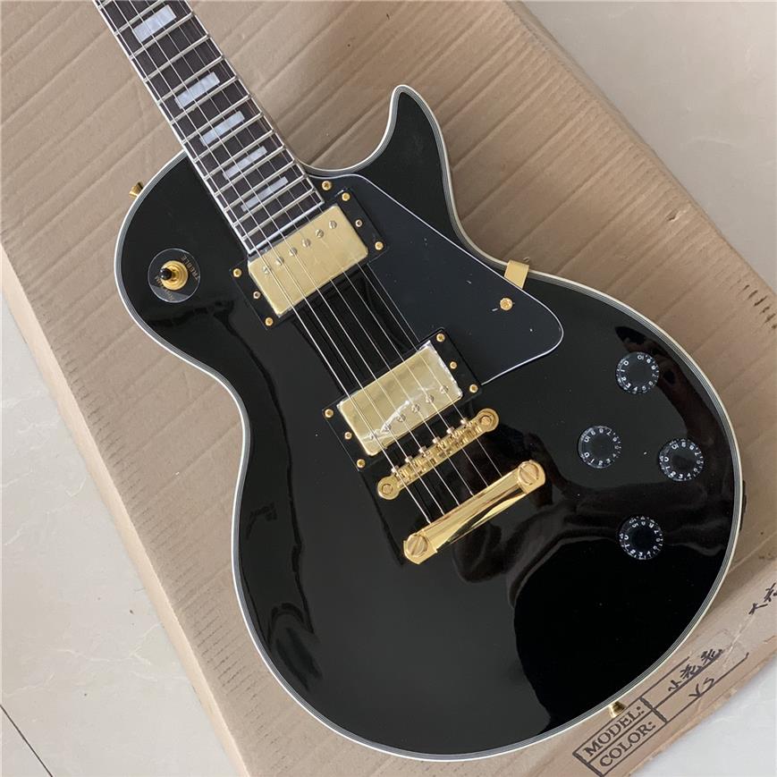 Top Selling Custom Shop Black Beauty Gloss Black Electric Guitar Ebony Fingerboard & Fret Bindings Humbucker Pickups 259C
Top Selling Custom Shop Black Beauty Gloss Black Electric Guitar Ebony Fingerboard & Fret Bindings Humbucker Pickups 259C