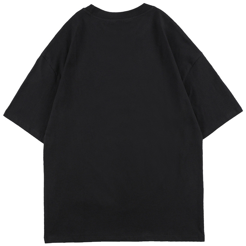 Aolamegs T-shirt Men Green Hair Girl Cartoon Anime Printed O-Neck Streetwear Japanese Harajuku Fashion Tops Men Clothing Summer 220408