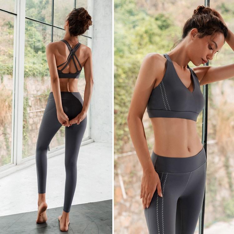 Running Sets Ladies Sportswear Reflective Night Shockproof Gathering Bra Trousers Yoga Fitness Clothes SuitRunning, Brown
Running Sets Ladies Sportswear Reflective Night Shockproof Gathering Bra Trousers Yoga Fitness Clothes SuitRunning, Brown