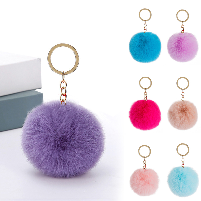 Fluffy Pom Pom Keychain Soft Faux Rex Rabbit Fur Ball Car Key rings Pompom Plush Keychains Gold Keys holder Women Bag Pendant Jewelry
Fluffy Pom Pom Keychain Soft Faux Rex Rabbit Fur Ball Car Key rings Pompom Plush Keychains Gold Keys holder Women Bag Pendant Jewelry