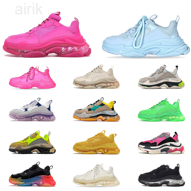 2022 Triple s Men Women Designer Casual Shoes Platform Sneakers Cherry Blossom Powder Light Pink Gold Rainbow Clear Sole Mens Trainers, B5 clear sole neon green 36-45
2022 Triple s Men Women Designer Casual Shoes Platform Sneakers Cherry Blossom Powder Light Pink Gold Rainbow Clear Sole Mens Trainers, B5 clear sole neon green 36-45