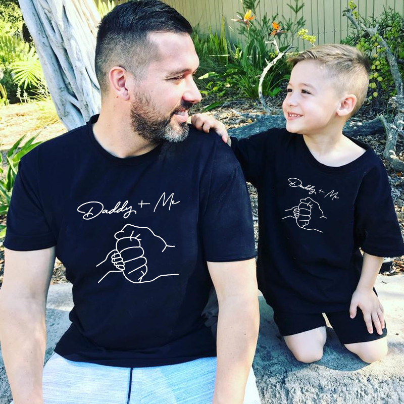 Daddy and Me Matching Shirts DaddyMe Printed Funny Family Matching Tshirts Fathers Day Gift Dad Daughter Son Outfit Clothes 220531