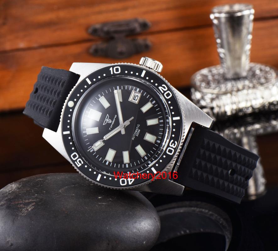 Wristwatches 41mm Tandorio 62MAS Automatic NH35 PT5000 Movement AR Domed Sapphire Glass Luminous 300M Waterproof Diver Men Watch Waffle Stra, Bwaffle strap-nologo
Wristwatches 41mm Tandorio 62MAS Automatic NH35 PT5000 Movement AR Domed Sapphire Glass Luminous 300M Waterproof Diver Men Watch Waffle Stra, Bwaffle strap-nologo