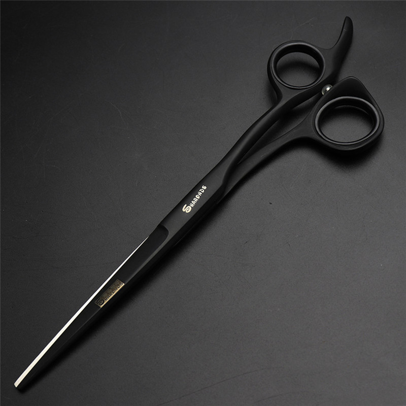 5.5/6.0/6.5/7 Inch Professional Hairdressing Scissors Barber 440C Cutting Hair Salon Shears Black 220317