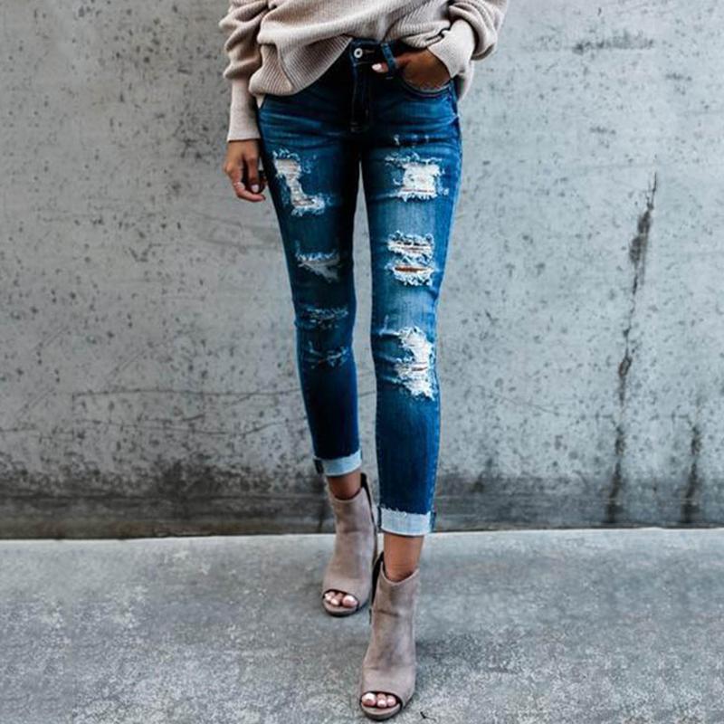 Women' Jeans Slim Casual Cotton Linen Office Street Ladies Clothing Ripped Cuff Pencil Pants, Light blue
Women' Jeans Slim Casual Cotton Linen Office Street Ladies Clothing Ripped Cuff Pencil Pants, Light blue