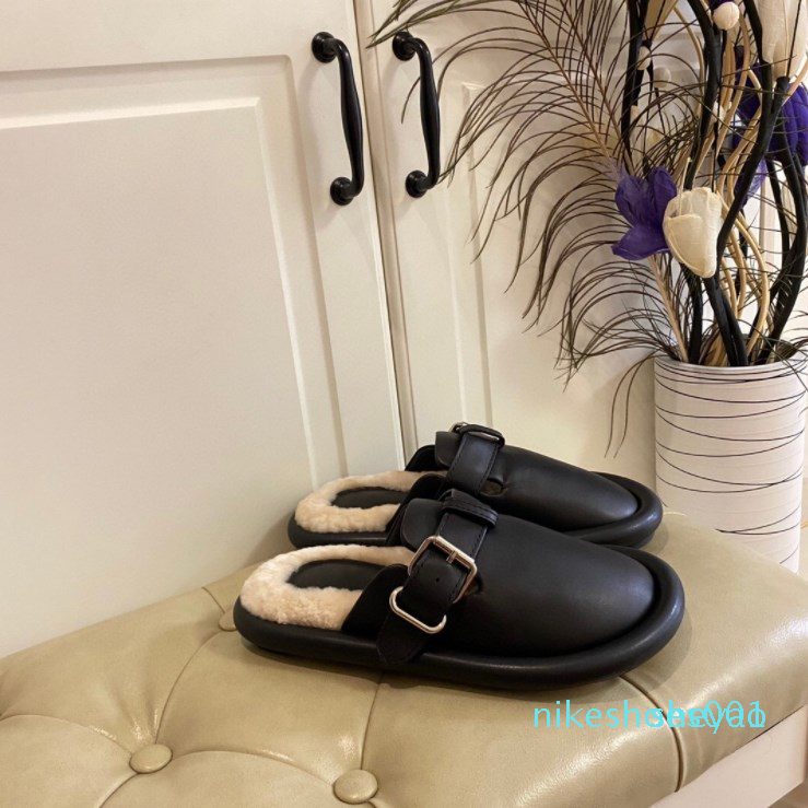 early spring Newest Wool Leather Slippers For Women Flat Winter Warm Slides Elegant temperament Genuine Leather Babouche Female Shoes20221, Black
early spring Newest Wool Leather Slippers For Women Flat Winter Warm Slides Elegant temperament Genuine Leather Babouche Female Shoes20221, Black