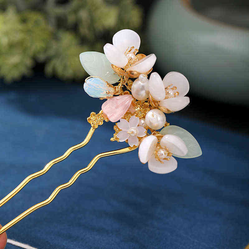 U Shaped Sticks High Fashion Handmade Vintage Simulated Pearls Wer Hairpins Bride Noiva Wedding Hair Accessories Jewelry Aa220321