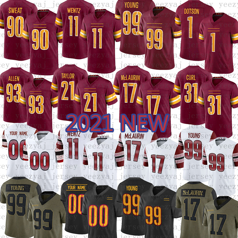 Washingtons Chase Young Commanders Football Jersey Antonio Gibson Carson Wentz Jahan Dotson Terry McLaurin Jonathan Allen Taylor Heinicke Kamren Curl Sean Taylor, 2022 mens-hpi
Washingtons Chase Young Commanders Football Jersey Antonio Gibson Carson Wentz Jahan Dotson Terry McLaurin Jonathan Allen Taylor Heinicke Kamren Curl Sean Taylor, 2022 mens-hpi