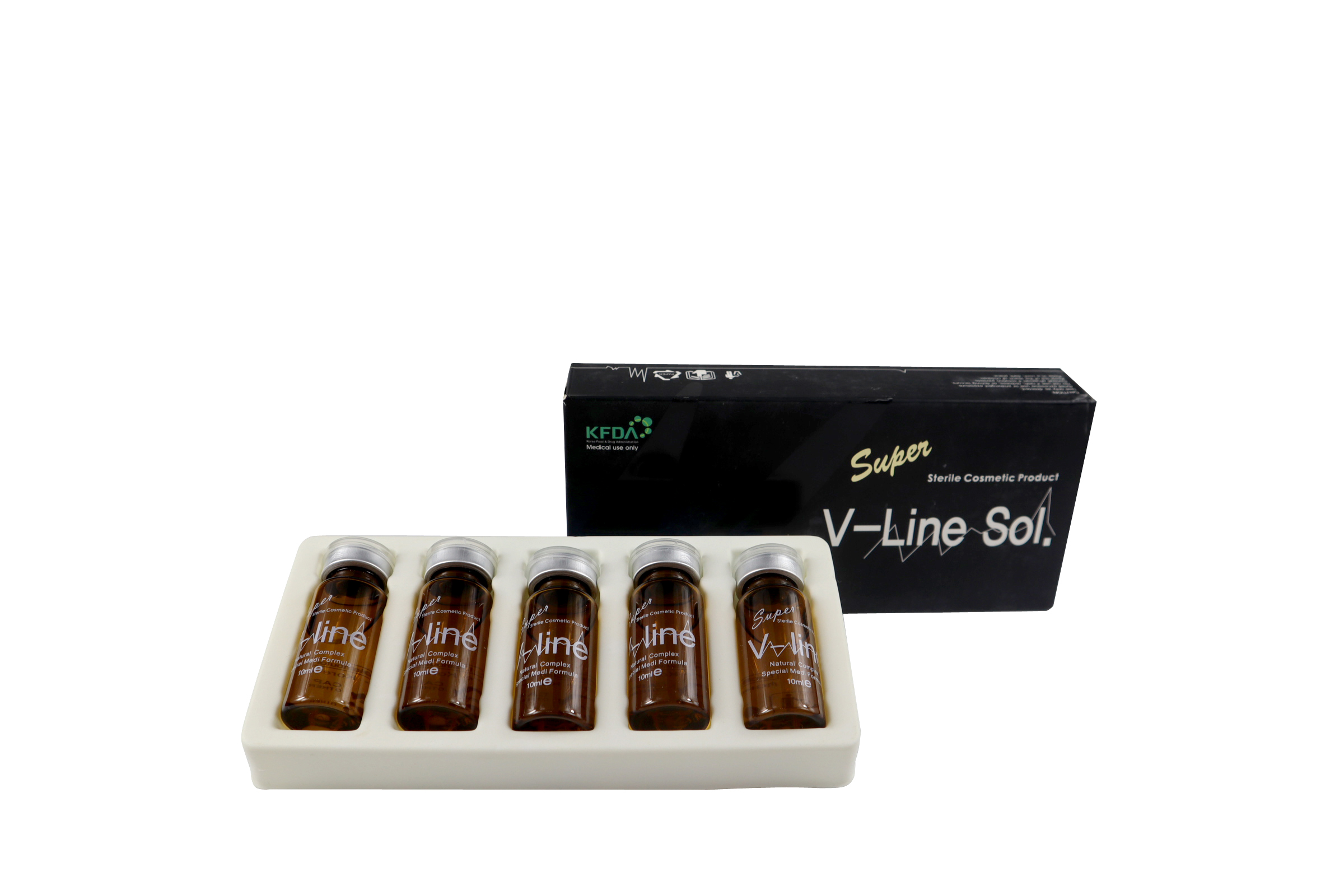 Super V LINE Sol 5vials x10ml face body Slimming solution