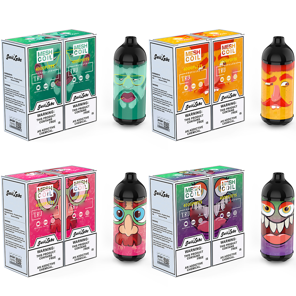 Authentic QD42 V2 GuiiLabs Disposable E cigarettes 4000 Puffs Vape Pen 650mAh Rechargeable Battery 12ml Prefilled Mesh Coil Pods Device Vaporizer Vapor Kit xxl max
Authentic QD42 V2 GuiiLabs Disposable E cigarettes 4000 Puffs Vape Pen 650mAh Rechargeable Battery 12ml Prefilled Mesh Coil Pods Device Vaporizer Vapor Kit xxl max